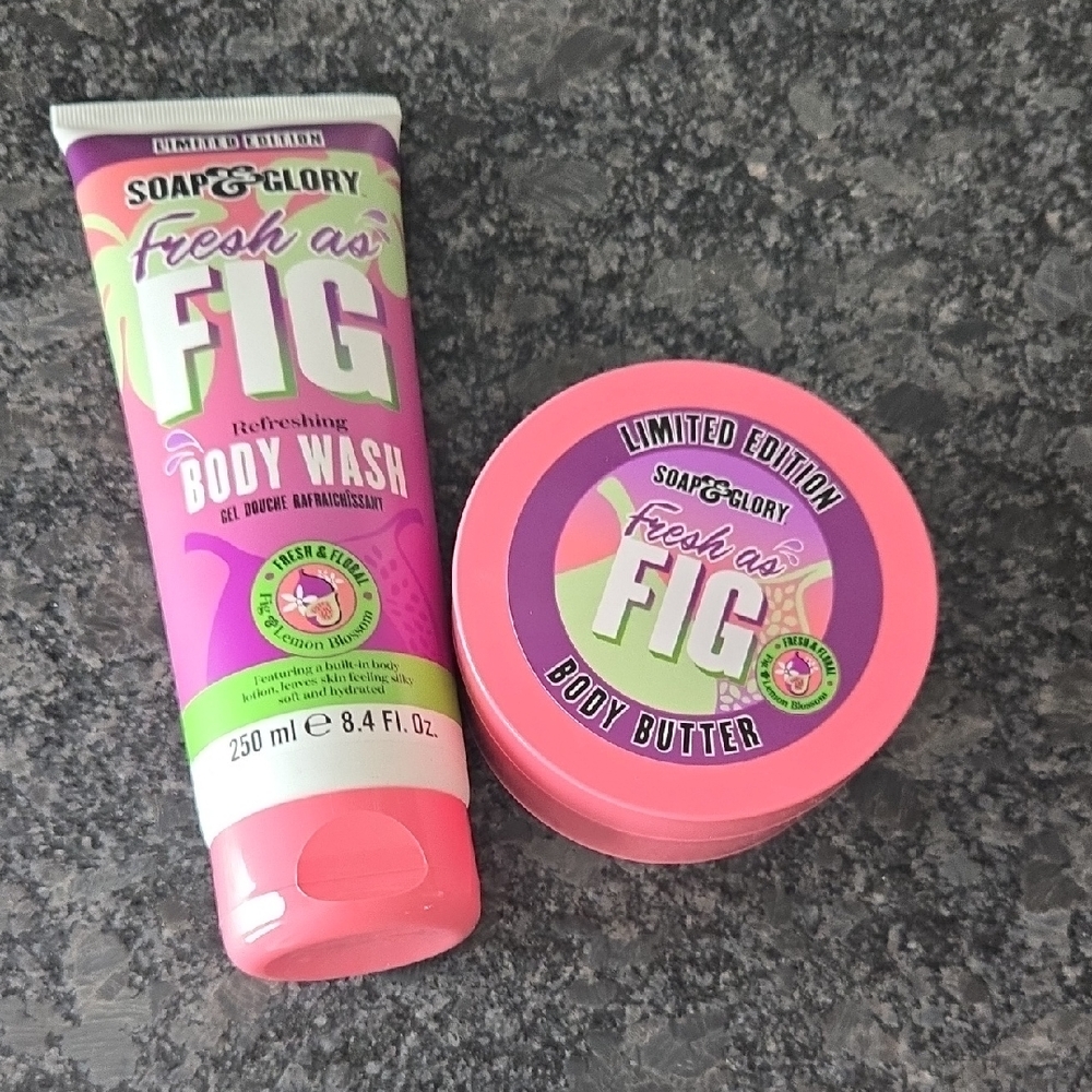 Soap & Glory Limited Edition Fresh as Fig Body Butter & Body Wash